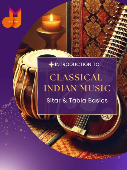 An introduction to the world of Classical Indian Music, focusing on the basics of sitar and tabla. These instruments are at the heart of our traditional music offerings.