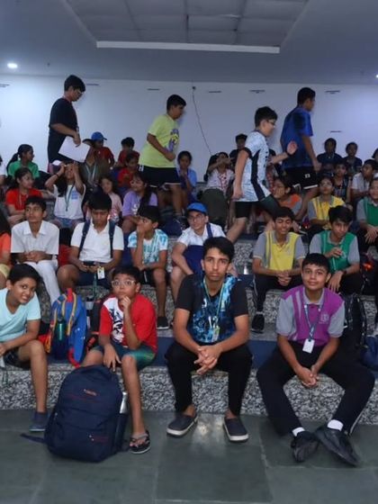 Students and participants gather for the 'Nautica 2025' Inter-School Aquatic Meet. Hosting such large-scale events allows us to foster a sense of community and sportsmanship among schools in the region.