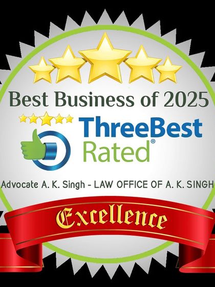 This badge of excellence for 2025 from ThreeBestRated, a US-based rating agency, is a testament to the high standards of my criminal defense practice.