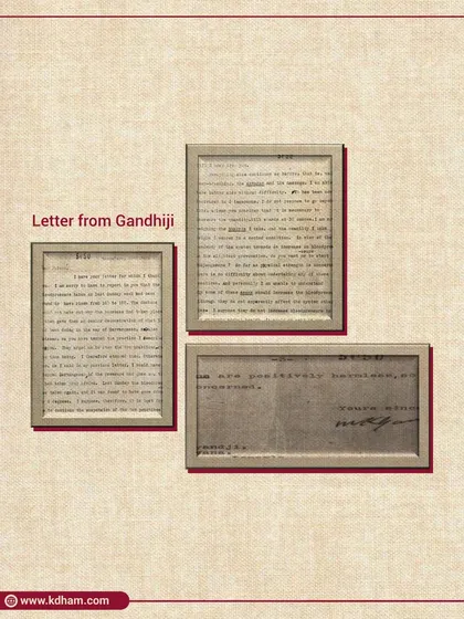 These archived letters between Mahatma Gandhi and Swami Kuvalayananda document their continued correspondence. This historical record, preserved in the National Archives, is a testament to the deep respect and connection they shared.