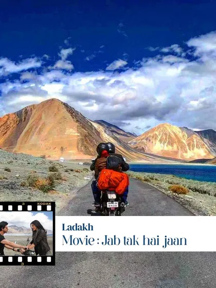Another shot of the stunning Ladakh landscape, made famous by Bollywood. Let us take you on a cinematic journey.