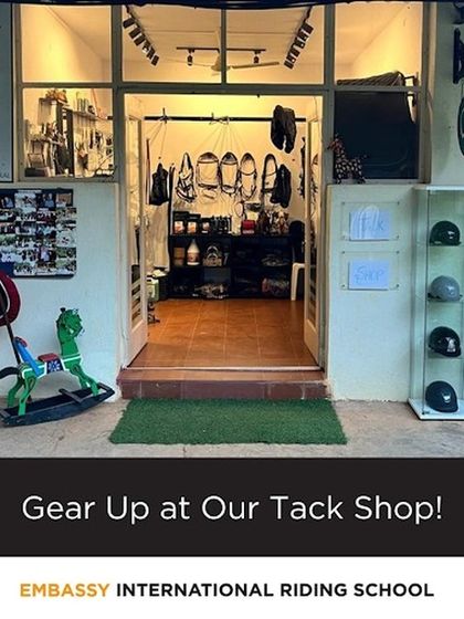 Gear up at our Tack Shop! We have all your riding essentials, making it convenient for students to get the right equipment directly from the school.