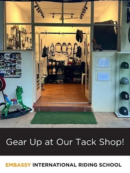 Gear up at our Tack Shop. We have all your riding essentials available right here at the school, making it convenient for both seasoned riders and beginners.