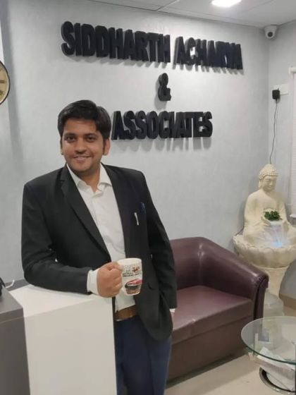 A moment for a cup of tea at the reception of Siddharth Acharya & Associates.