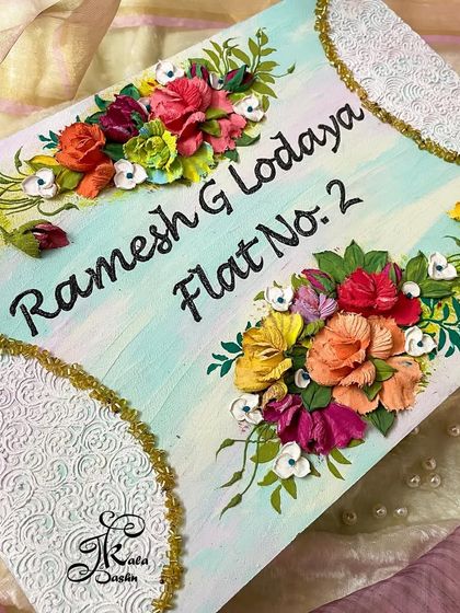 Jashn-e-Kala by Sakshi - Custom Russian Sculpture Decor Personalized Nameplates photo 39