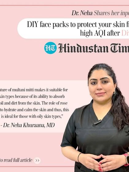 I was happy to be featured in the Hindustan Times, sharing my tips on DIY face packs to protect skin from high AQI levels after Diwali. Simple, natural remedies can help shield your skin from pollutants.