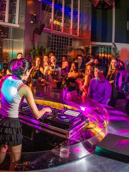 The crowd at Wet Deck in Kuala Lumpur. It's always amazing to play for an international audience and see them connect with my music.