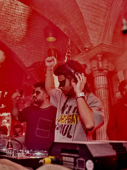 Hyping up the crowd during my Halloween set at Banger, Indore. It's all about feeding off the crowd's energy and giving it right back to them.