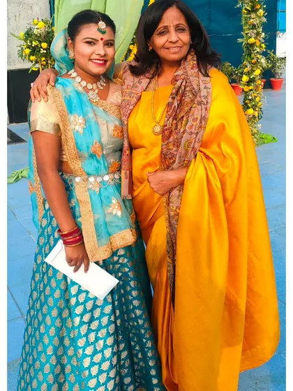 Another happy client with one of our traditionally dressed dancers. We are grateful for the trust our clients place in us for their special events.