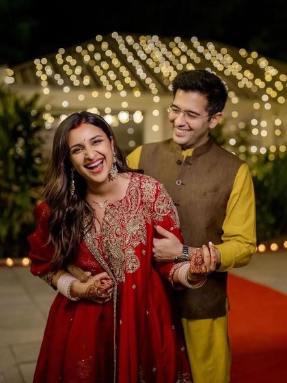 I was so proud to see my student, Sakshi Malik, create this beautiful look for actress Parineeti Chopra's first Karva Chauth. It's moments like these that make my journey as an educator so rewarding.