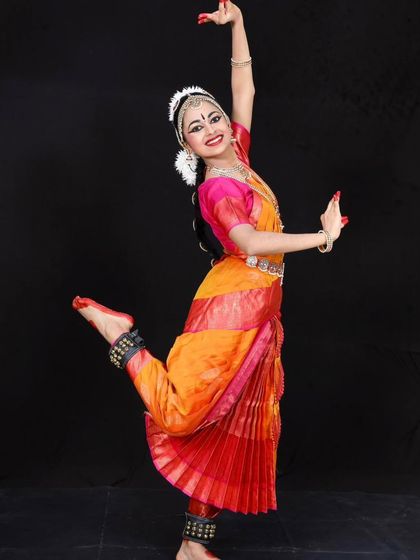 Manasvi Saluja, who fulfilled her mother's dream by completing her Arangetram in front of family and friends.