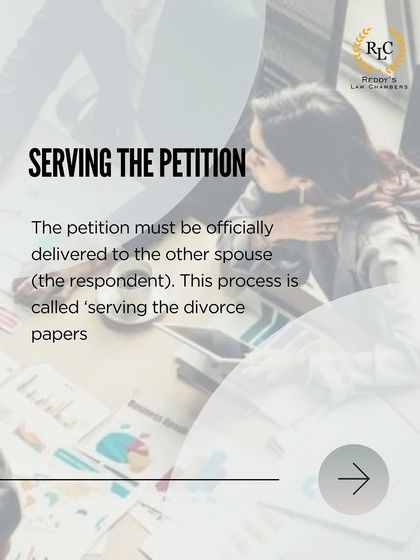 After a petition is filed, it must be officially delivered, or 'served', to the other spouse. This is a critical procedural step that ensures both parties are legally notified.