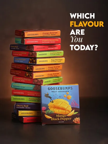 With five distinct flavours, there’s a chocolate bar for every mood and craving. Whether you feel like the sweet and savoury Strawberry & Pink Salt or the fresh and fancy Cherry & Basil, the only question is: which flavour are you today?
