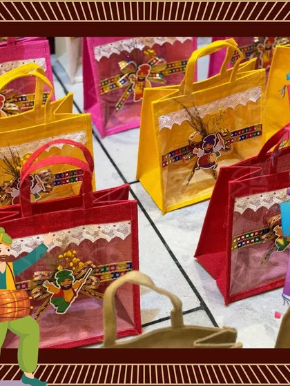 An animated look at my festive Lohri gift bags, perfect for adding a touch of fun to your celebrations.