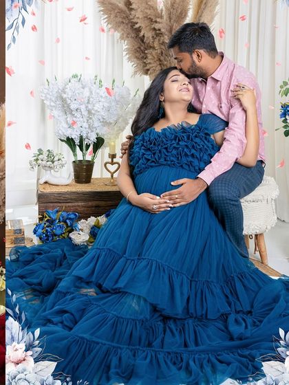 A tender moment captured between the expecting couple. The gentle kiss on the forehead is a simple, timeless expression of love and care that we love to photograph.