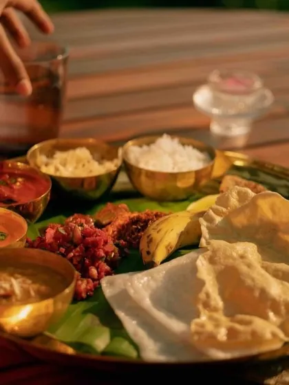 A taste of the Karnataka coast on a single platter. This meal showcases the region's diverse culinary heritage, from spicy ghee roasts to fresh seafood. I ensure you experience the full spectrum of local flavours, going beyond the usual tourist fare.