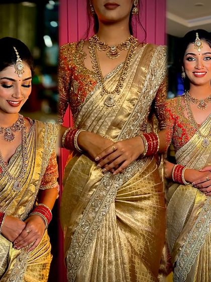 South Indian Bridal Drapes photo 72