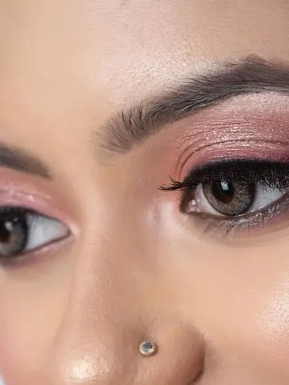 Students this good. A perfect eye makeup shot by my student Malika. I teach my students to capture these detail shots to showcase their specific skills.