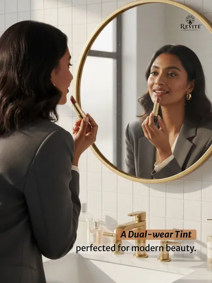 For the modern woman on the go, beauty should be simple and effective. This dual-wear tint is my answer for a quick touch-up that provides a lasting, natural radiance, perfect for looking and feeling your best even on the busiest days.