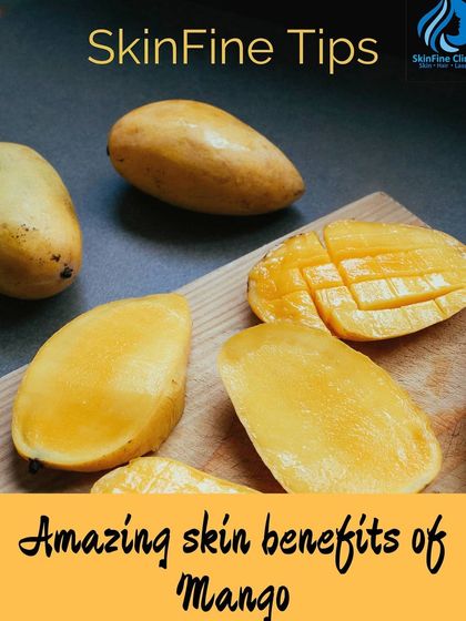 Did you know mangoes have amazing skin benefits? This graphic highlights how vitamins in mangoes can protect against UV rays, reduce inflammation, and hydrate the skin.