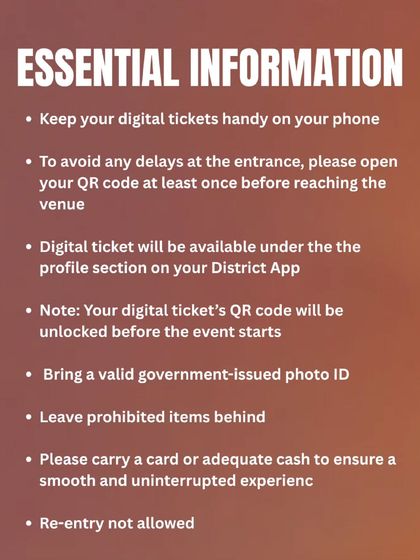 The 'Essential Information' page from the guide. We distill critical details like ticket access, ID requirements, and payment methods into an easy-to-read format for fan convenience.