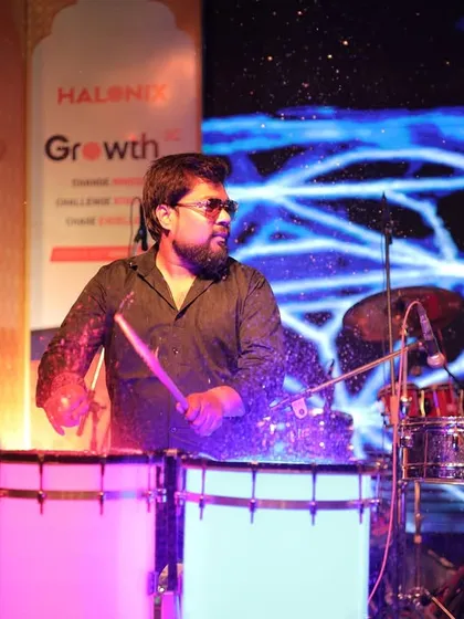 Our performances are a feast for the senses. This is our water drummer in action, a unique element of our show that combines powerful rhythm with spectacular visuals, leaving audiences speechless every time.