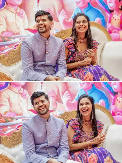 It's the unposed, in-between moments of pure laughter that often become the most cherished memories. Capturing the genuine joy and candid happiness during wedding festivities is what brings your story to life.