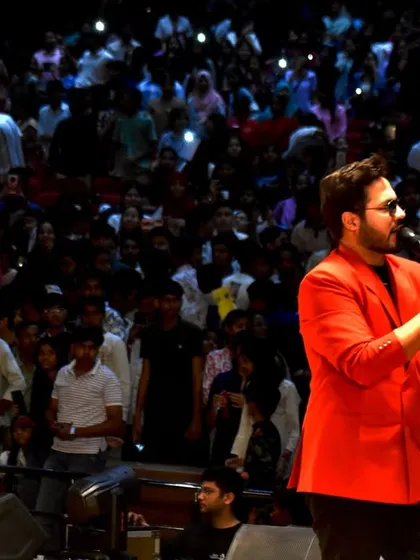 There's a special magic when you're on stage and see a sea of lights from the audience. This was in Patna, commanding a packed auditorium and feeling the love from every single person.