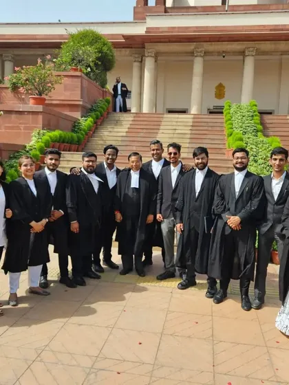 A proud moment with my team at the Supreme Court of India after the election of Dr. Adish C. Aggarwala as the new President of the Supreme Court Bar Association. A strong team is essential for successful litigation.