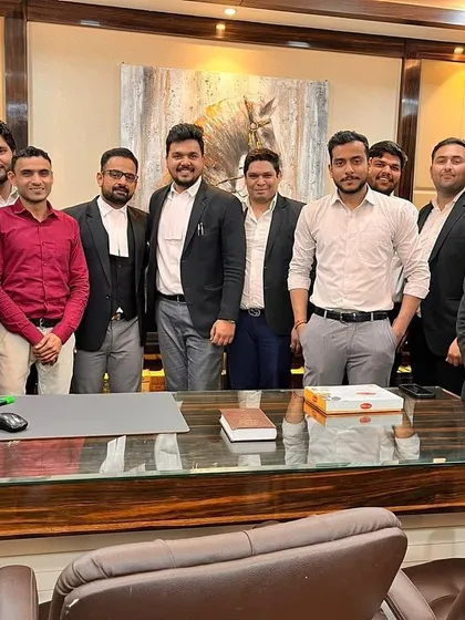 The full team celebrating the journey of an intern becoming a lawyer. This sense of family and mutual support is the foundation of our firm, Pardeep Khatri & Associates.