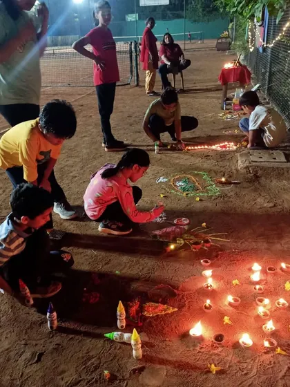 Celebrating the festival of lights together. Our Diwali celebration brings our tennis family closer.