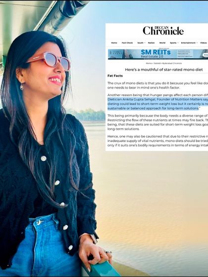 Thrilled to be featured in Deccan Chronicle again, this time sharing my insights on monodiets. I always emphasize sustainable and balanced nutrition over short-term fad diets.
