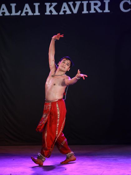 The grace and power of Bharatanatyam come together in this moment from "Shikhandi." It is a story that requires both masculine and feminine energies to be told truthfully.