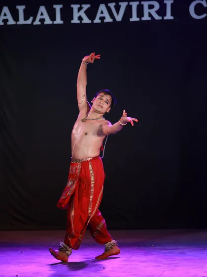 The grace and power of Bharatanatyam come together in this moment from "Shikhandi." It is a story that requires both masculine and feminine energies to be told truthfully.