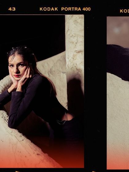 A diptych-style image from the 'Embrace Self' shoot, showing different angles and crops. This format is great for a portfolio to showcase versatility in a single image.