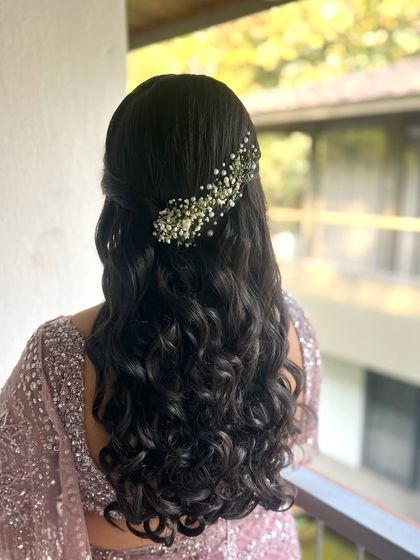 Bhavya Achar - Bridal & Occasion Styling Romantic Open & Half-Up Styles photo 36