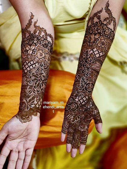 Full Bridal Mehendi for Hands photo 41