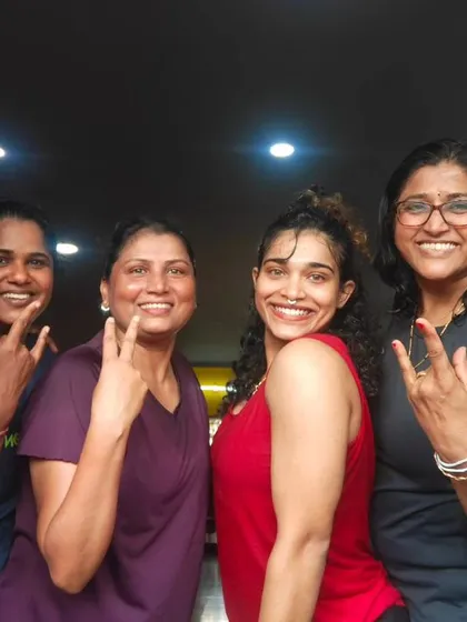 This is my tribe. The energy and smiles we share after a tough dance fitness session are what it's all about. We build each other up and create a positive, supportive community every single day.