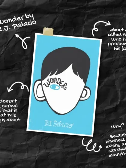 For World Book Day, our changemakers shared the books that gave them hope. "Wonder" by R.J. Palacio is a powerful story about a boy with a facial difference, reminding us that kindness still exists and can change everything.