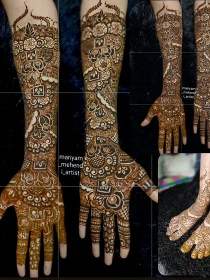Full Bridal Mehendi for Hands photo 38