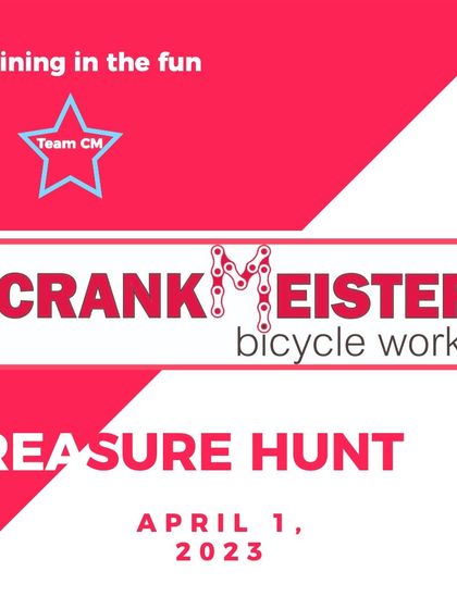 Team CM from Crankmeister Bicycle Works is ready to hunt for treasure. We're thrilled to have them.