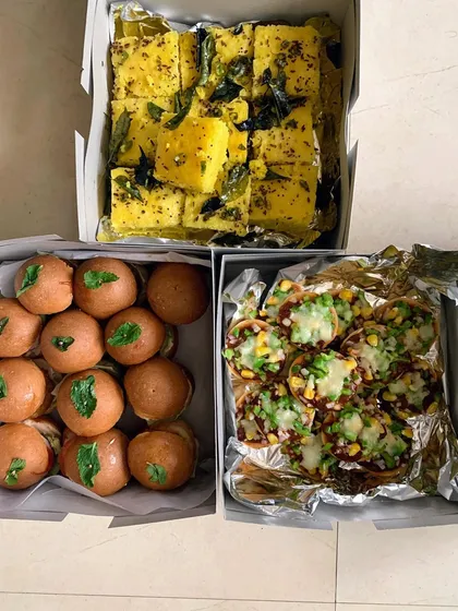 Another view of the party snacks, ready to be enjoyed.