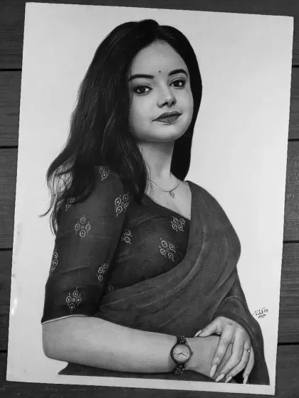 A classic, hand-drawn portrait is a timeless gift for yourself or a loved one. This is a finished commission, showcasing the clean, realistic style I can achieve for your special photograph.