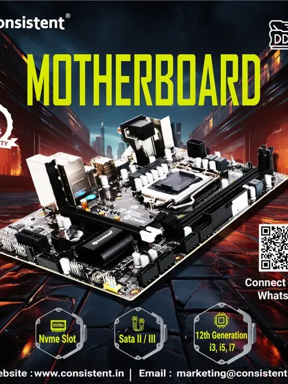 This H-610 motherboard is engineered for the latest 12th generation Intel processors. With DDR4 support, an NVMe slot, and a 3-year warranty, it's the perfect starting point for a powerful and reliable modern PC.