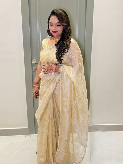 A full-length shot of the client.