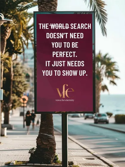 The world search doesn't need you to be perfect. It just needs you to show up, open and willing.