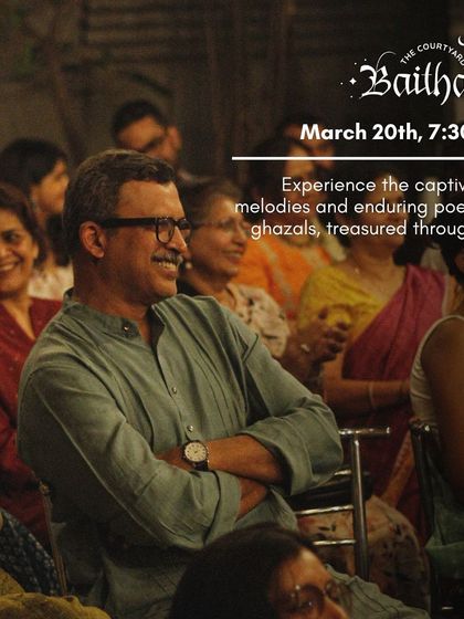 A happy, smiling audience is the best feedback an artist can get. This was from a ghazal night with Sanam Khan.