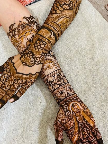 Vinod Mehandi Art - Bridal Mehendi Storytelling & Portrait Mehendi photo 17