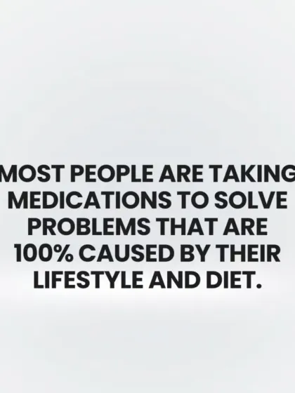 This statement is a powerful truth: most people are taking medications to solve problems that are 100% caused by their lifestyle and diet. The power to heal is on your plate.
