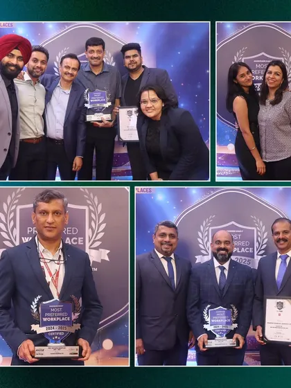 More award winners from the 'Most Preferred Workplace' event. Our service is perfect for capturing the celebratory moments at corporate award ceremonies.